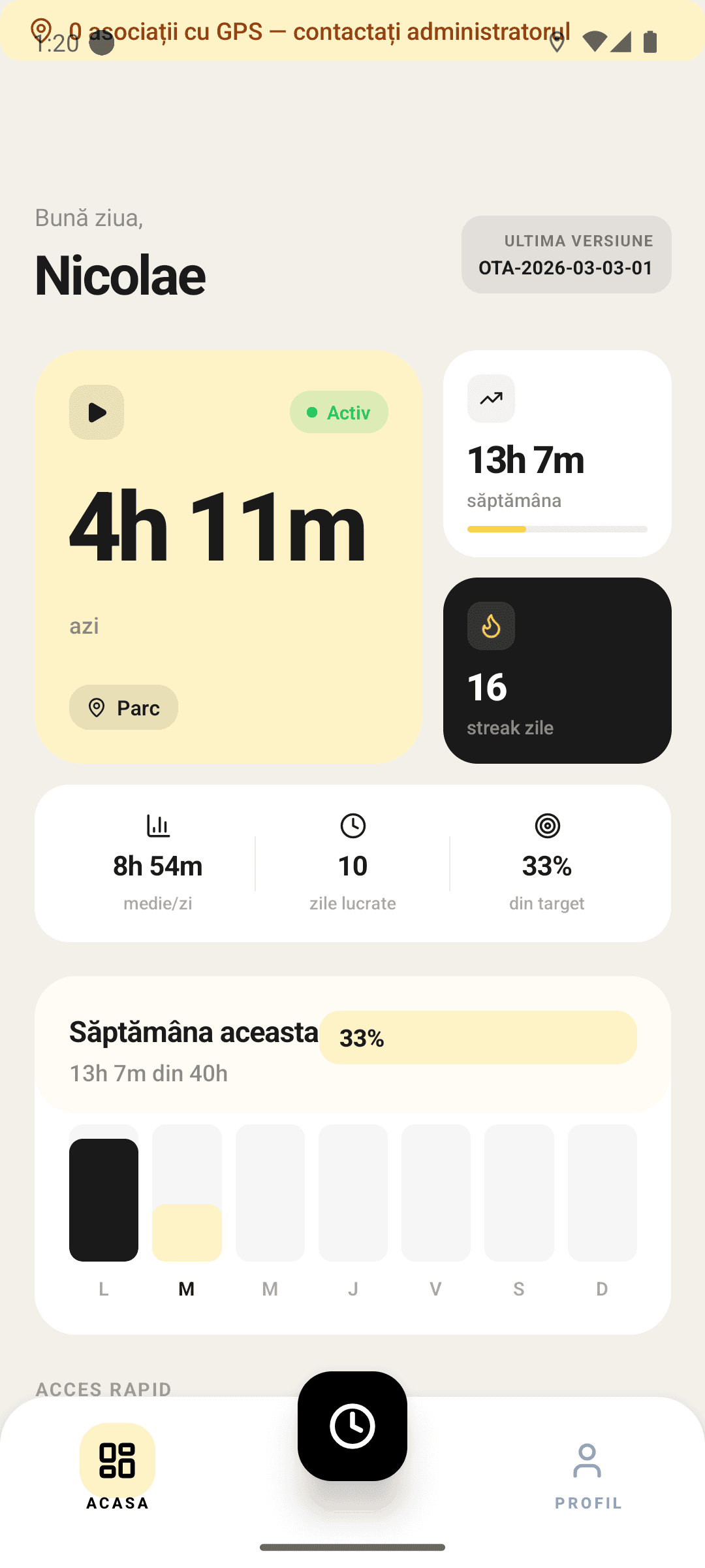 Flux mobil pentru echipe de instalații aflate în teren